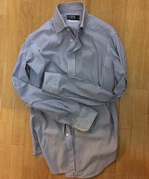 鎌倉シャツ | ブロックストライプワイドカラーシャツ(シャツ/ブラウス)
