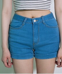 틈 | blue half short(デニムパンツ)