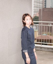 TEUM | 이자벨 스트라이프 탑(その他トップス)