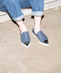 TEUM | 스틸 토 스니커즈 (래더)(スニーカー)