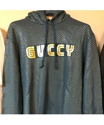 GUCCI | GUCCI(グッチ)18SS　新宿限定　GUCCY　スタープリントプルオーバーパーカー(パーカー)