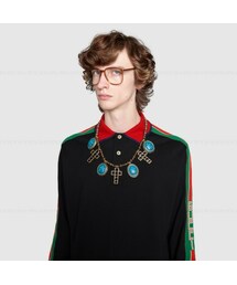 GUCCI | 2019 S/S Cruise GUCCI ストライプ コットン ポロシャツ(ポロシャツ)