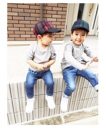 X-girl Stages | SOLID L/S TOP (12M～3T)(Tシャツ/カットソー)