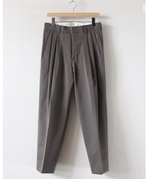 stein | stein  TWO TUCK WIDE TROUSERS BR.KHAKI ¥36300(スラックス)