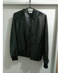no brand | レザーパーカー(パーカー)