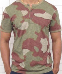 J.CREW | Wallace & Barnes - Camouflage Henley(シャツ/ブラウス)