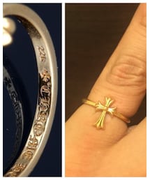 CHROME HEARTS | CHクロス バブルガムリング 22K(リング)