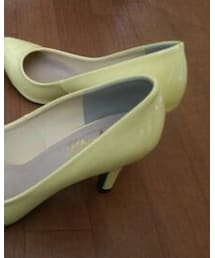 プチプラパンプス イエロー | パンプス