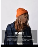 TESTIFY(テスティファイ)の「帽子(ニットキャップ/ビーニー)」