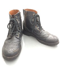 ビブラムソール&ウイングチップブーツ(ブーツ)