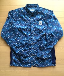 SATAN ARBEIT | ドット＋カモ ナイロンシャツJKT(ナイロンジャケット)