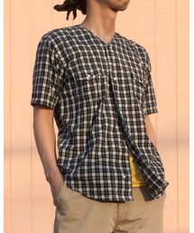 PHENOMENON | No Collar Plaid Western Shirt(シャツ/ブラウス)