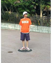 ROCK HARD | Plain F/B SS(Tシャツ/カットソー)