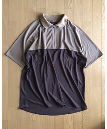 HOMLESS | 2 tone Mesh Raglan Zip Polo(ポロシャツ)