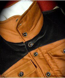 Bleu de Paname | Bleu de Paname【CORDUROY DETAIL VEST “Brown Duck”】(ダウンジャケット/コート)