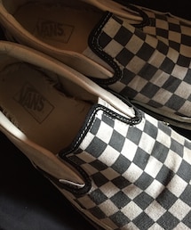 VANS | 90's VANS SLIP-ON チェッカーフラッグ 黒X白(スニーカー)