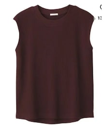 GU | ワッフルスリーブレスT(タンクトップ)