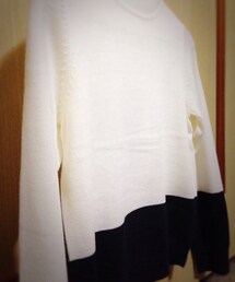 GU | 白とネイビー(ニット/セーター)