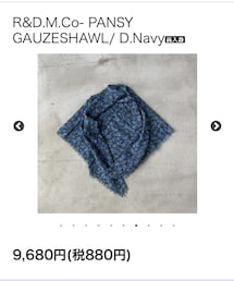 R&D.M.Co OLDMAN’S TAILOR | ストール/ショール