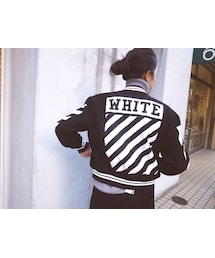 off white | ロゴスタジャン(スタジャン)