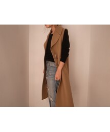 off white | ウールロングベスト(その他アウター)