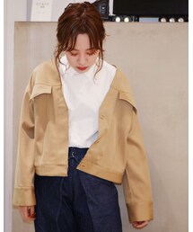 lot lamb | カットオフジャケット(ノーカラージャケット)