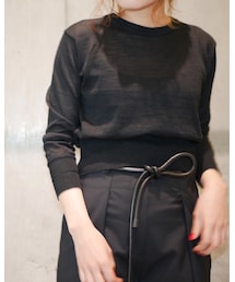 MAISON EUREKA | クルーネックショートニット(ニット/セーター)