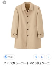 GU | ステンカラーコート