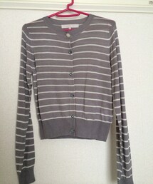 MERCURYDUO | ハイゲージボーダーニットCD(カーディガン/ボレロ)