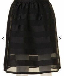 mercuryLUX | オーガンジーボーダーSK(スカート)