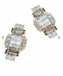 MERCURYDUO | スクエアビジューイヤリング(イヤリング)