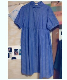 ストライプ柄ワンピース(ワンピース)