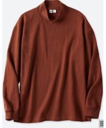 UNIQLO U | オーバーサイズモックネックT(長袖) +E(Tシャツ/カットソー)