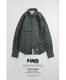 FIND | FIND TOKYO MADE 全新日本頂級工藝系列-小碎花深綠配色(シャツ/ブラウス)