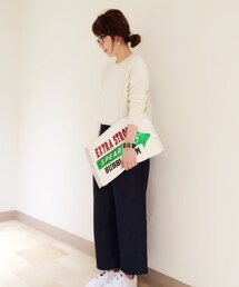 Three Four Time | ストライプシフォンニットPO(ニット/セーター)