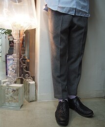 BLACK&BLUE | ウールフラノアンクルカットスラックス(スラックス)