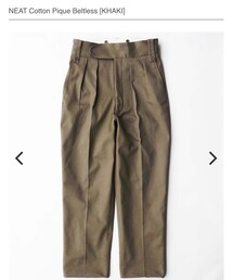 NEAT | NEAT Beltless(スラックス)