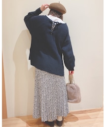 Samansa Mos2 | バックスタイル ( 𝗼̈ ) ʺ̤(ニット/セーター)