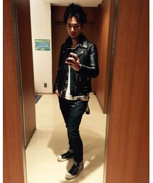 近所のショッピングモールのトイレにて(笑) | ジャケット/アウター