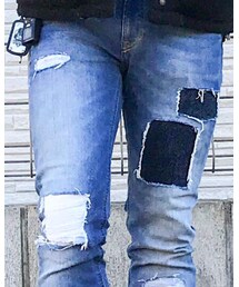 GU | セルフリメイク(デニムパンツ)