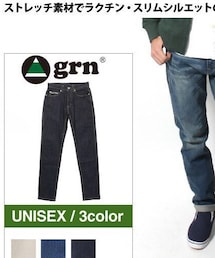grn | ストレッチデニムパンツ(デニムパンツ)