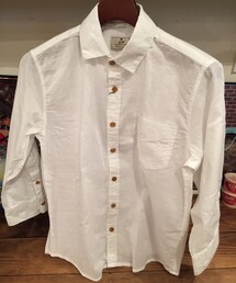 grn | 裏かすれプリントソリッド7分袖シャツ(その他トップス)