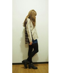 BEAMS | 異素材ミックスニット(ニット/セーター)