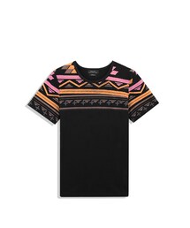 彩色迷宮民族風短袖T恤-男(Tシャツ/カットソー)