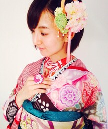 ふりそでMODE | うすいピンクの髪飾り(その他ヘアアクセサリー)