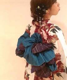 帯と帯揚げをアレンジ♡(浴衣)