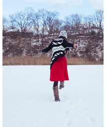 Tribal Print Loose Cardigan(ニット/セーター)