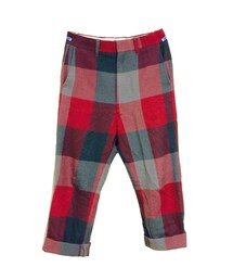 NANO universe | nano・universe チェック柄ワイドスラックス(その他パンツ)