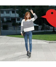 stripe, 미우 kint(ニット/セーター)