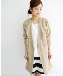 KBF | 衿折返しトレンチコート(トレンチコート)